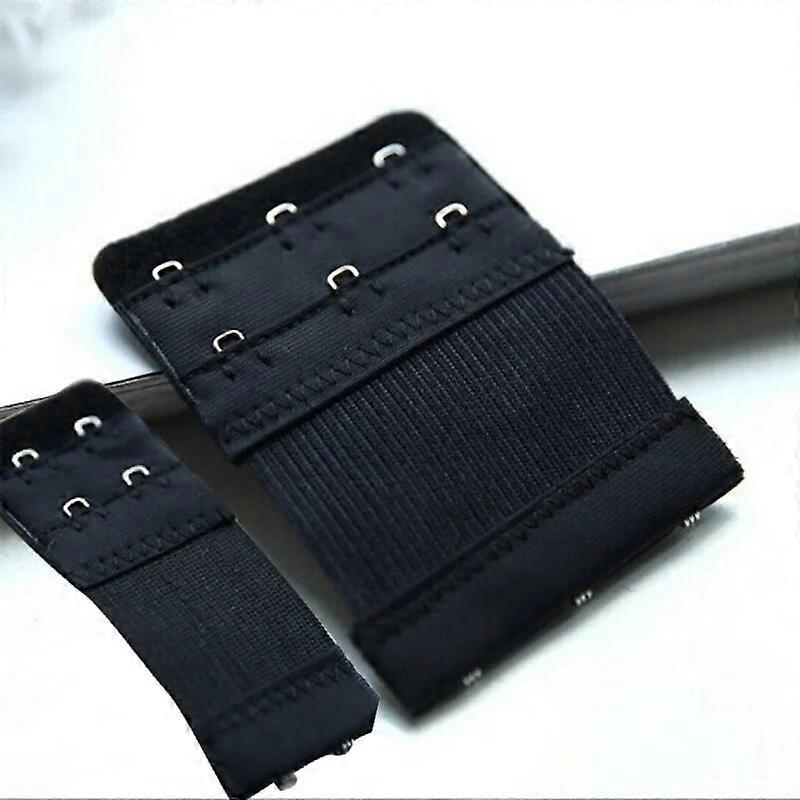 2pcs/ Set Bra Extender Extension 2 / 3 Hooks Elastic Clip On Strap Soft Bra Band Extenders Newly
