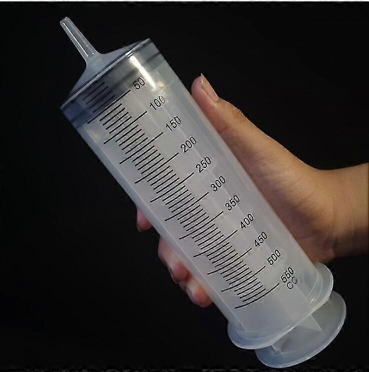 Syringe 500 Ml Large Capacity Syringe Reusable Pump Measuring With 1m Tube Feeding Ink