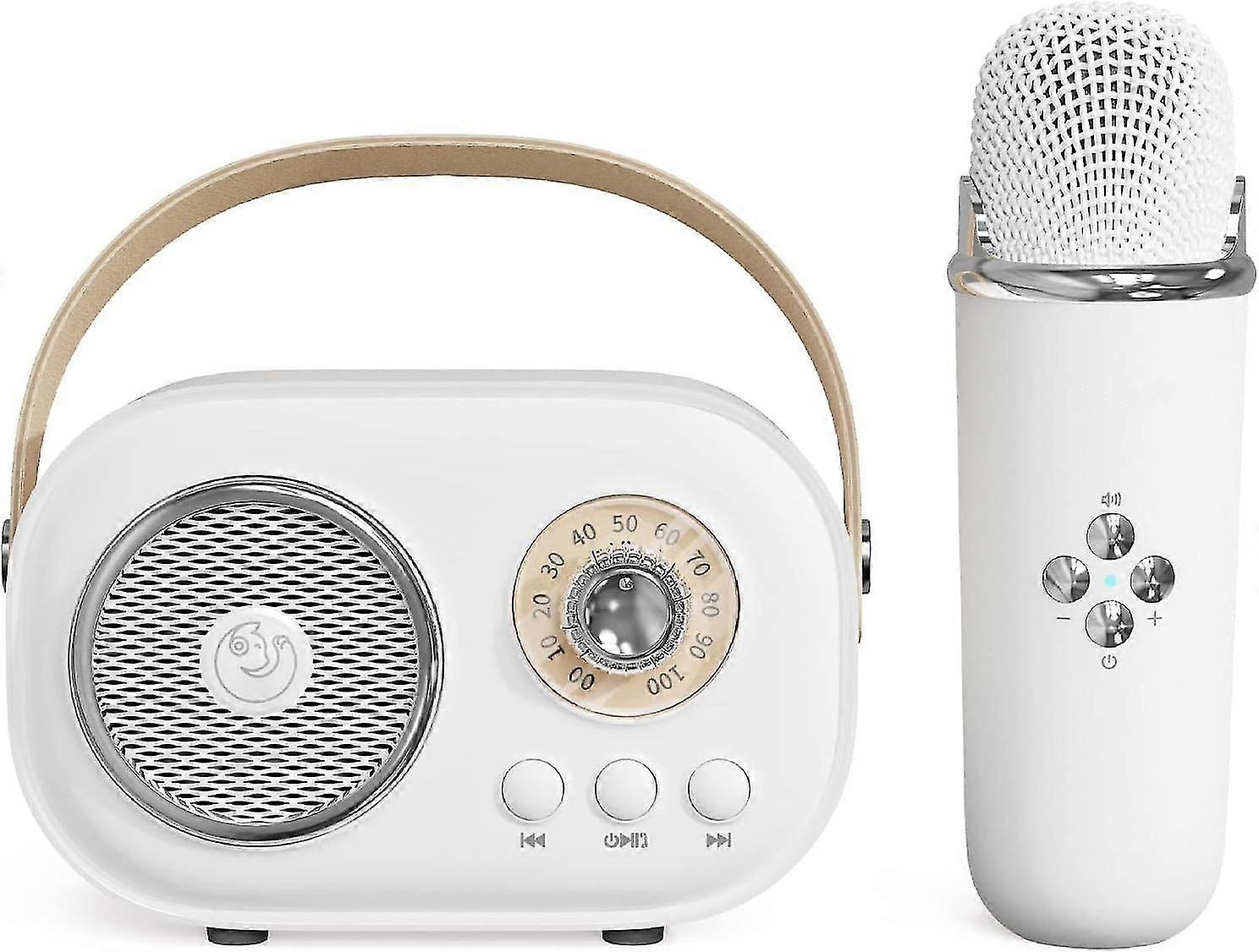 Mini Karaoke Machine For Kids And Adults, Portable Bluetooth Speaker With Microphone, Cute Karaoke With Microphone Set, For Family Party Singing