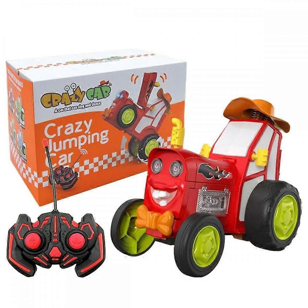 Red remote control toy music dance remote control car