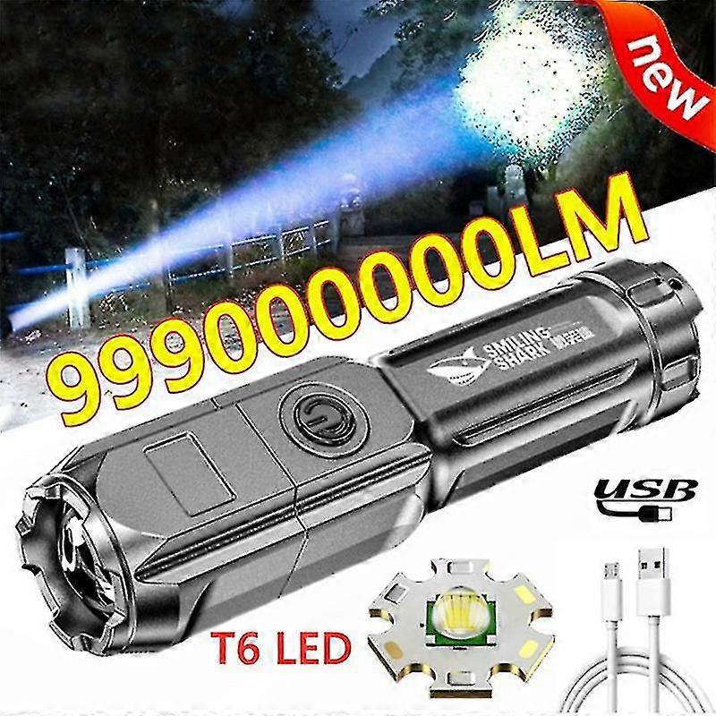 Super Bright Abs Strong Light Focusing Led Flashlight Portable Multi-function