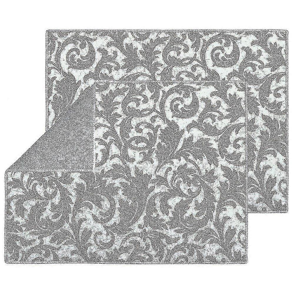 2 Pack Dish Drying Mat Absorbent Drying Mat Machine Washable Dish Drying Mats Compatible With Kitchen Counter L