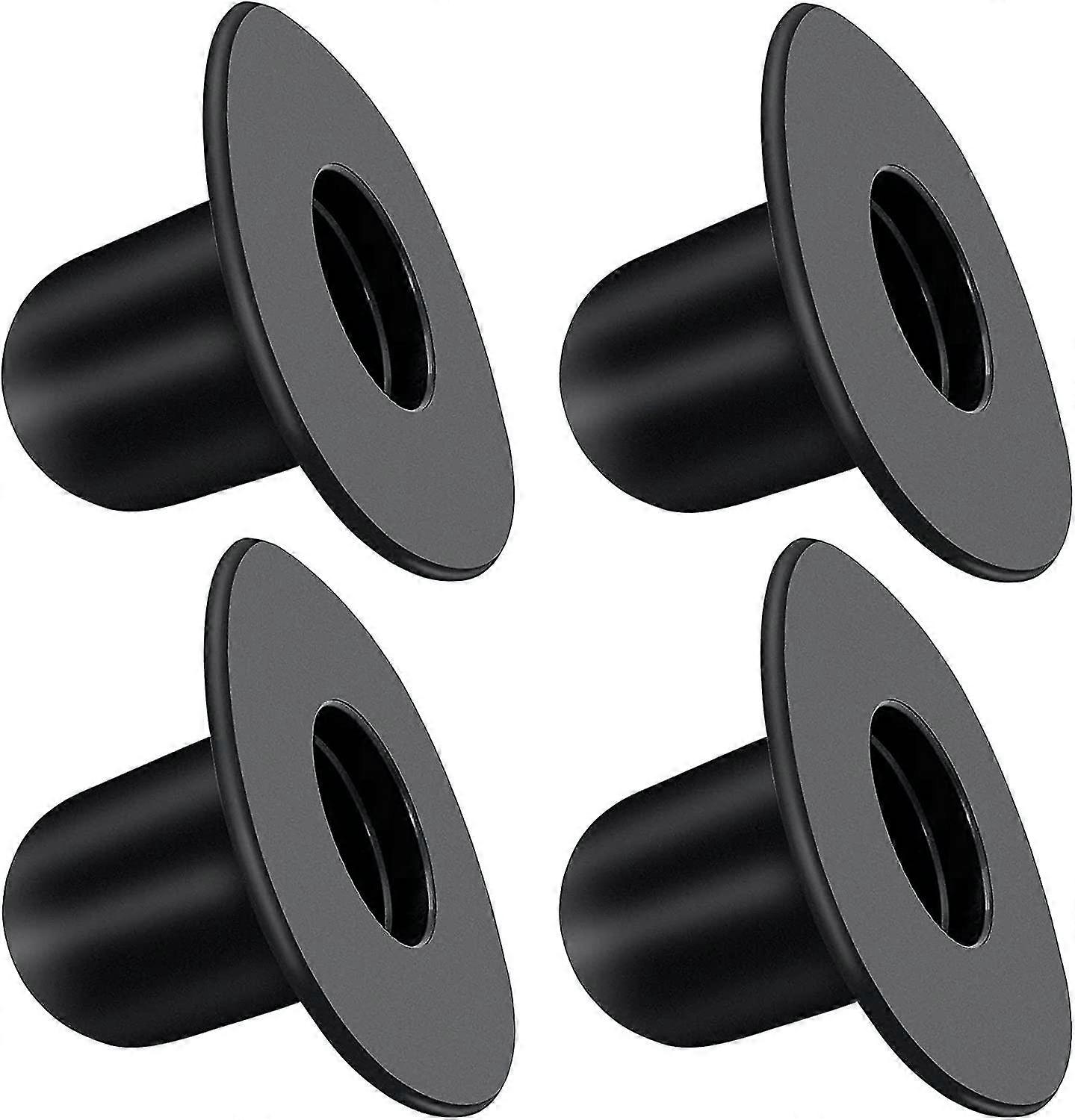 Pool Wall Plug Replacement Ground Swimming Pools Filter Pump Strainer Hole Plug Stopper (black)4pcs