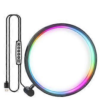 25cm LED Table Lamp Smart App Bluetooth Control RGB Round...