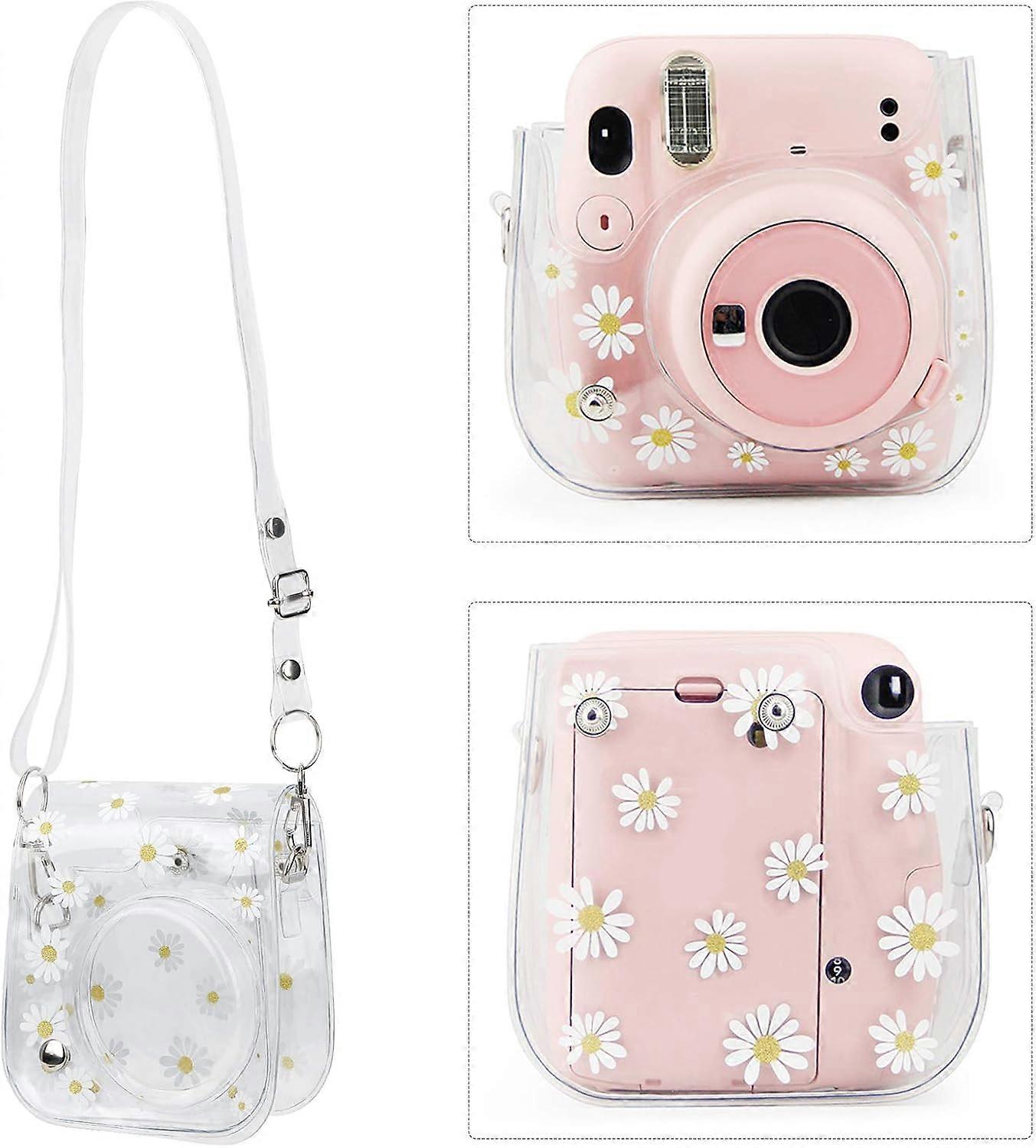 Transparent Camera Bag, Camera Case with Shoulder Strap, for Fujifilm Instax Mini 11/9/8 Camera default