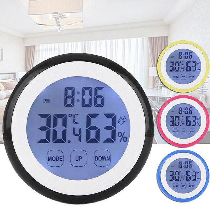 High quality Digital Temperature Humidity 90*90*26mm Time Function Hot