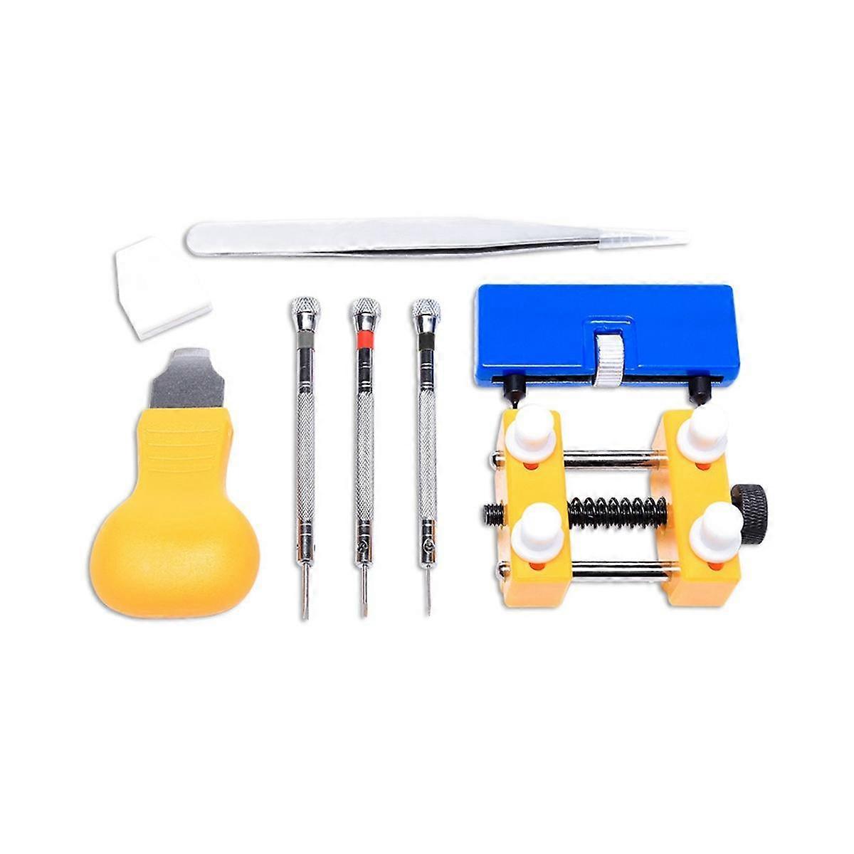 7Pcs Watch Repairing Tool Accessory Kit for Watch Case Opening Band Remover Battery Changing Watch