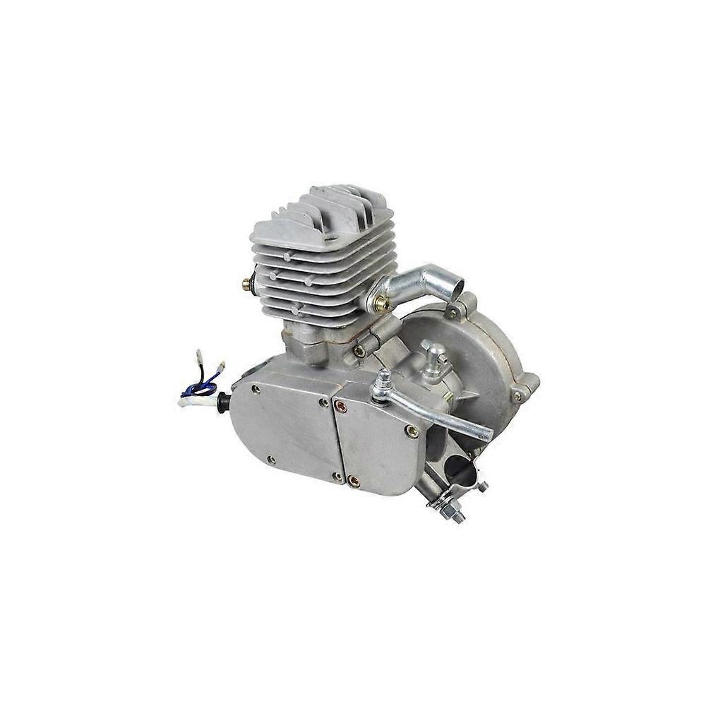 80cc Silver Engine For 80cc Bicycle Motorcycle 2 Stroke Gasoline Engine Kit
