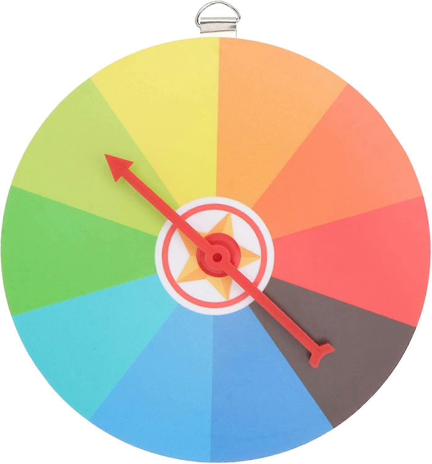 Funny Game Spinning Wheel Rainbow Prize Wheel Smooth Spinning Dry Erase Wheel For Party Game Prize (plastic)1pcs
