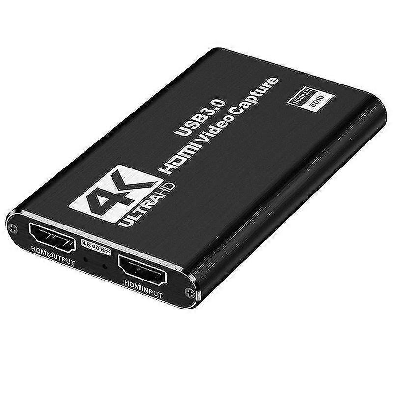 4k Usb 3.0 Video Capture Card Hdmi Compatible With 1080p 60fps Hd Video Recorder Game Recorder Board Real Time Streaming Grabber