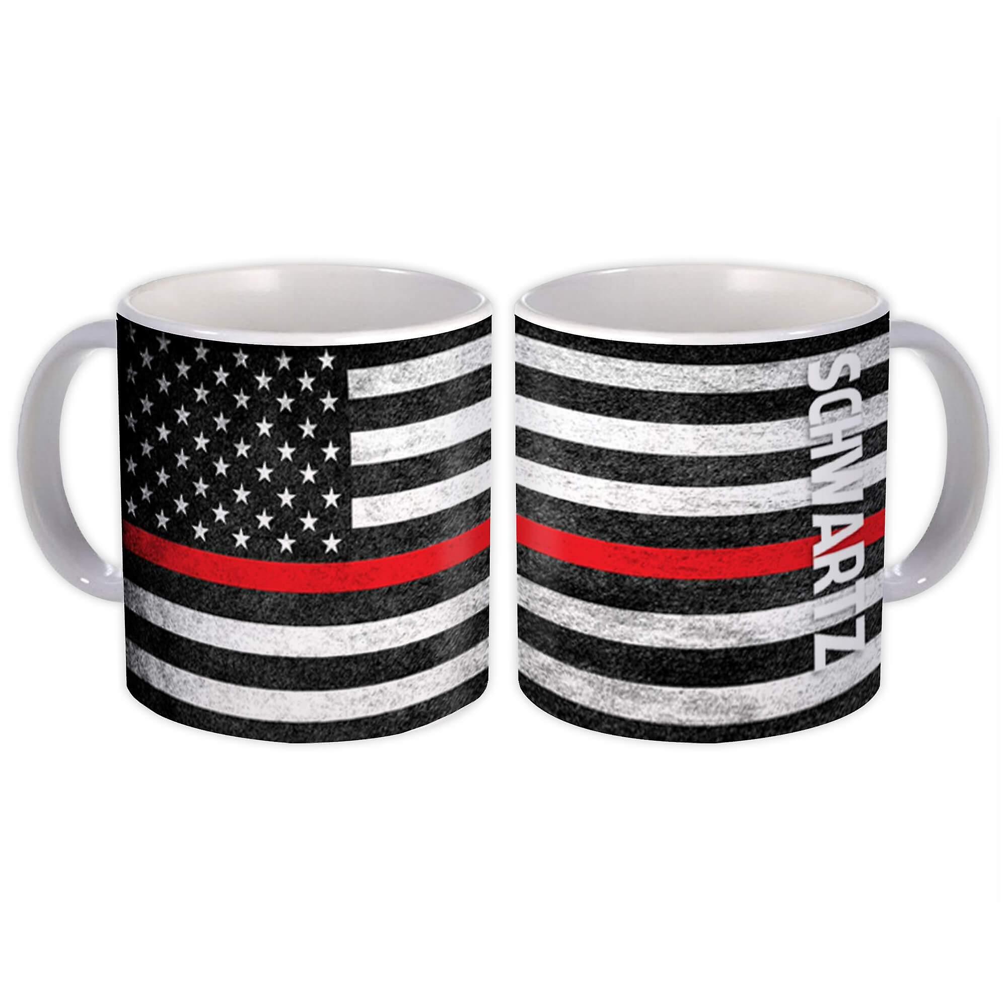 Presentmugg: SCHWARTZ Familjenamn Amerikanskt