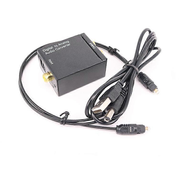 Digital to Analog Audio Converter Digital CoaxialOptical Fiber to Analog Box Digital to Analog