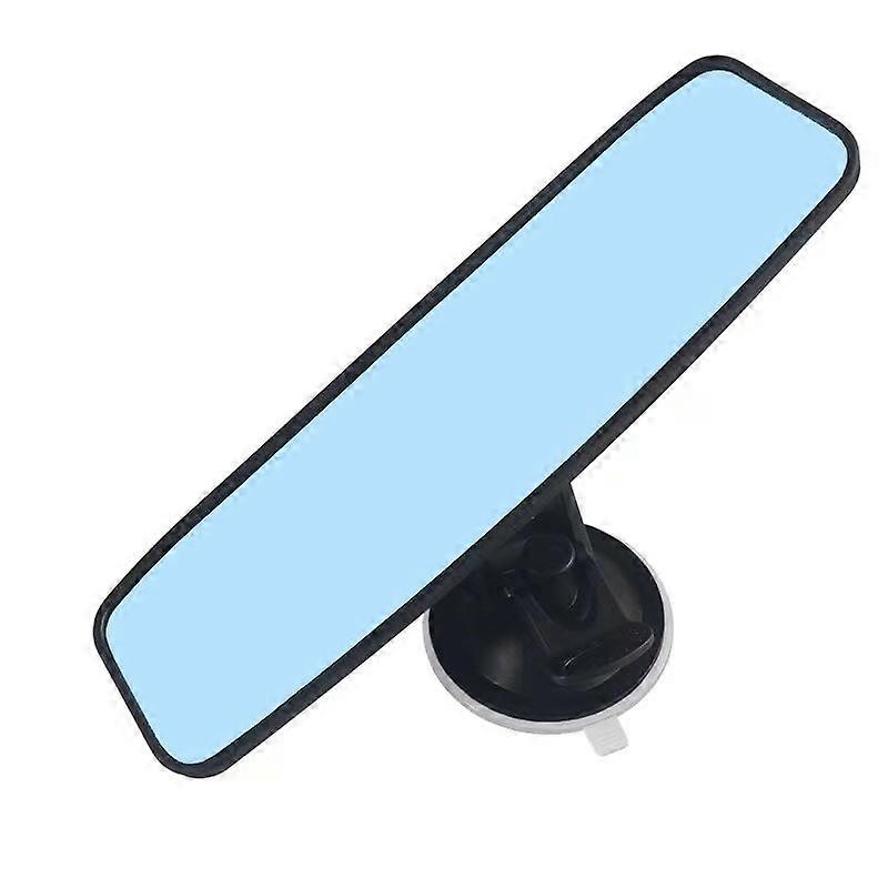 Universal 360 Rotates Adjustable Suction Cup Interior Rear View Mirror Car Wide-angle Anti-glare Blue Rearview Mirror