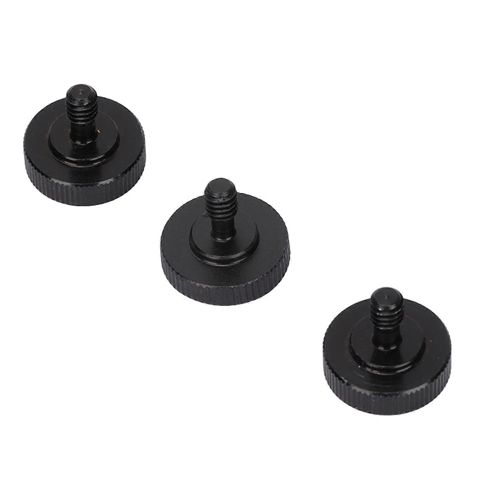 1 4in Aluminum Alloy Thumb Screw for Camera Mounts - 3 Pack