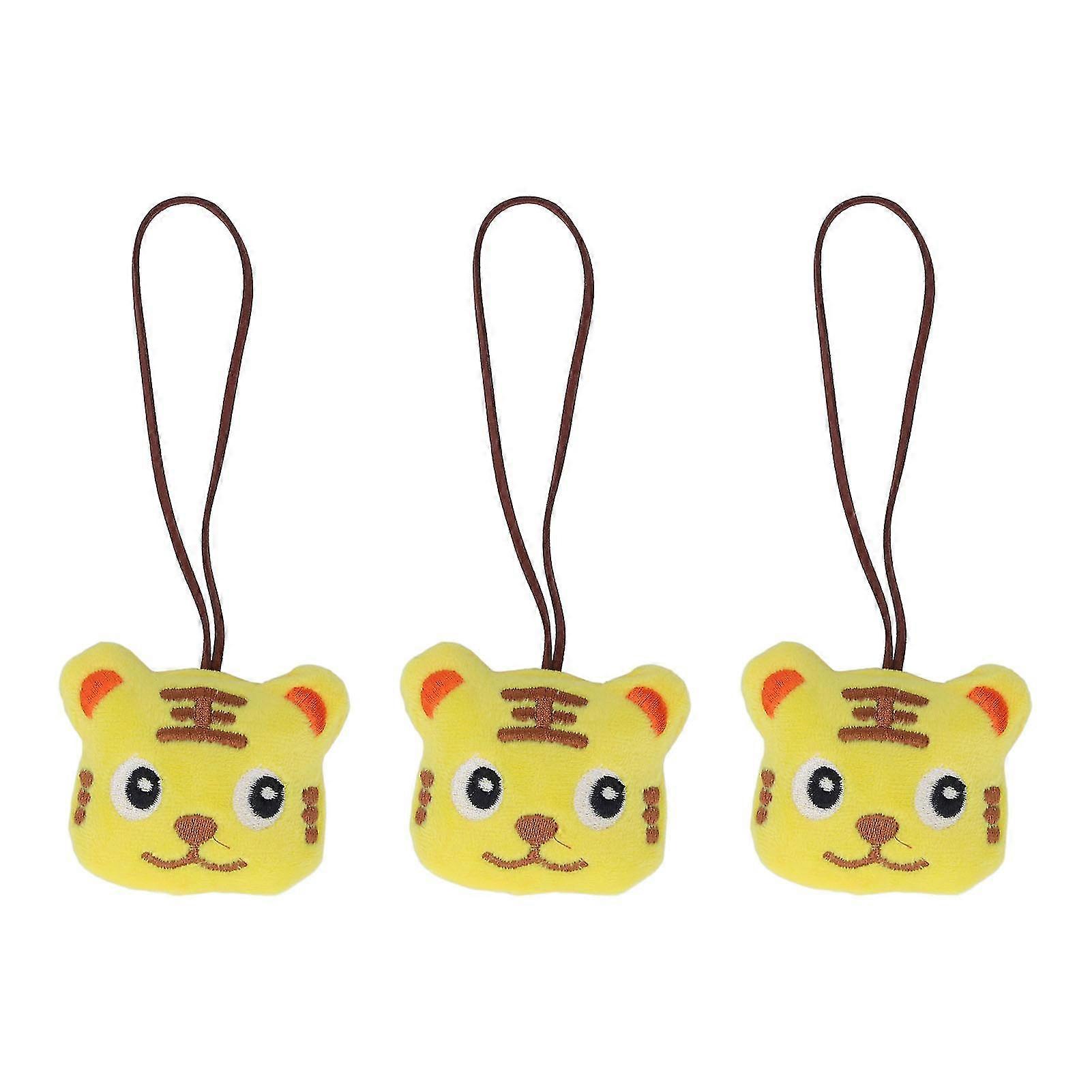 Cute Cartoon Soft Keychain Pendant for Children - Set of 3, Type E, 2.4in