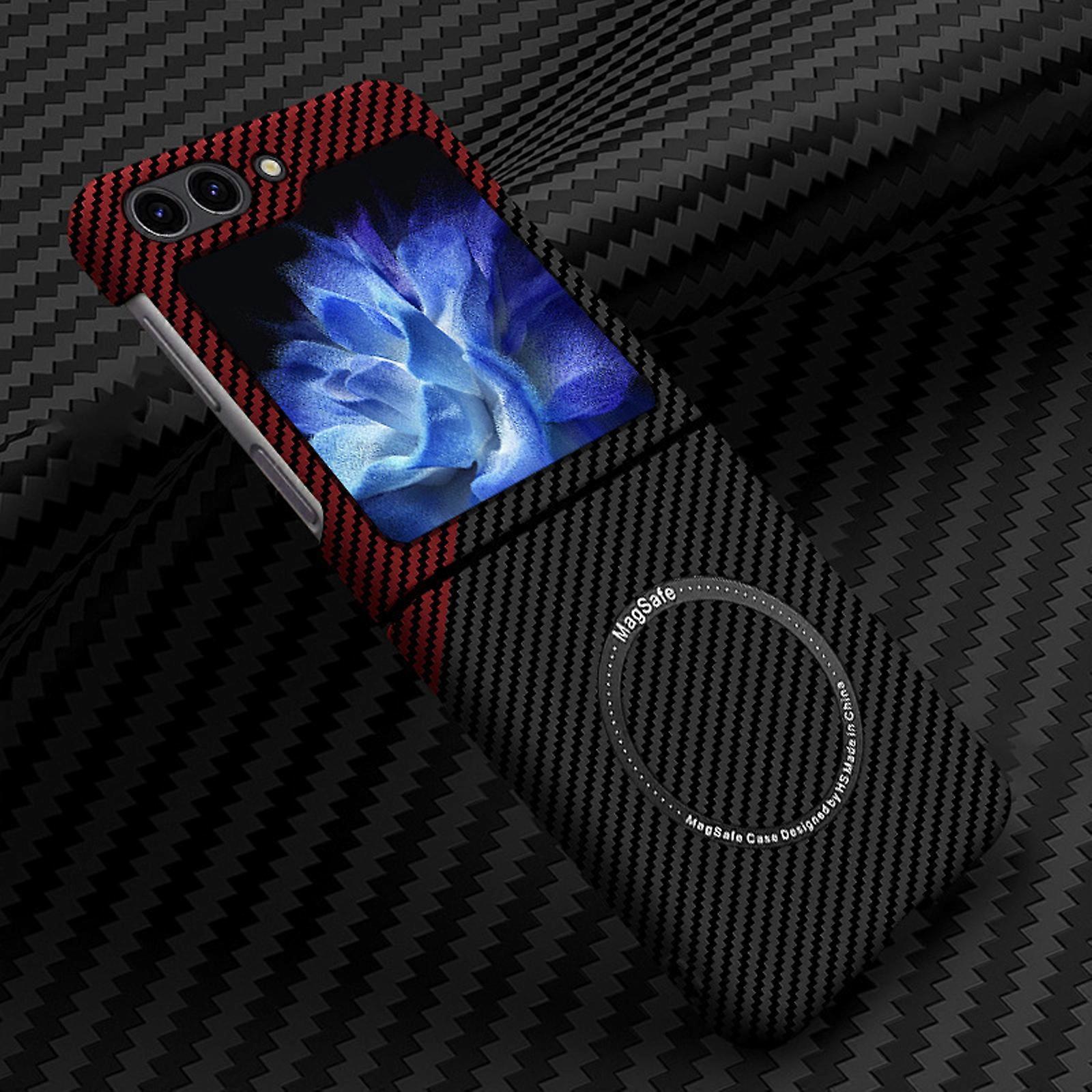Slim & Thin Carbon Fiber Case for Samsung Galazy Z Fold 6 Compatible with MagSafe, Aramid Fiber Cover with Magnetic for Z Fold6