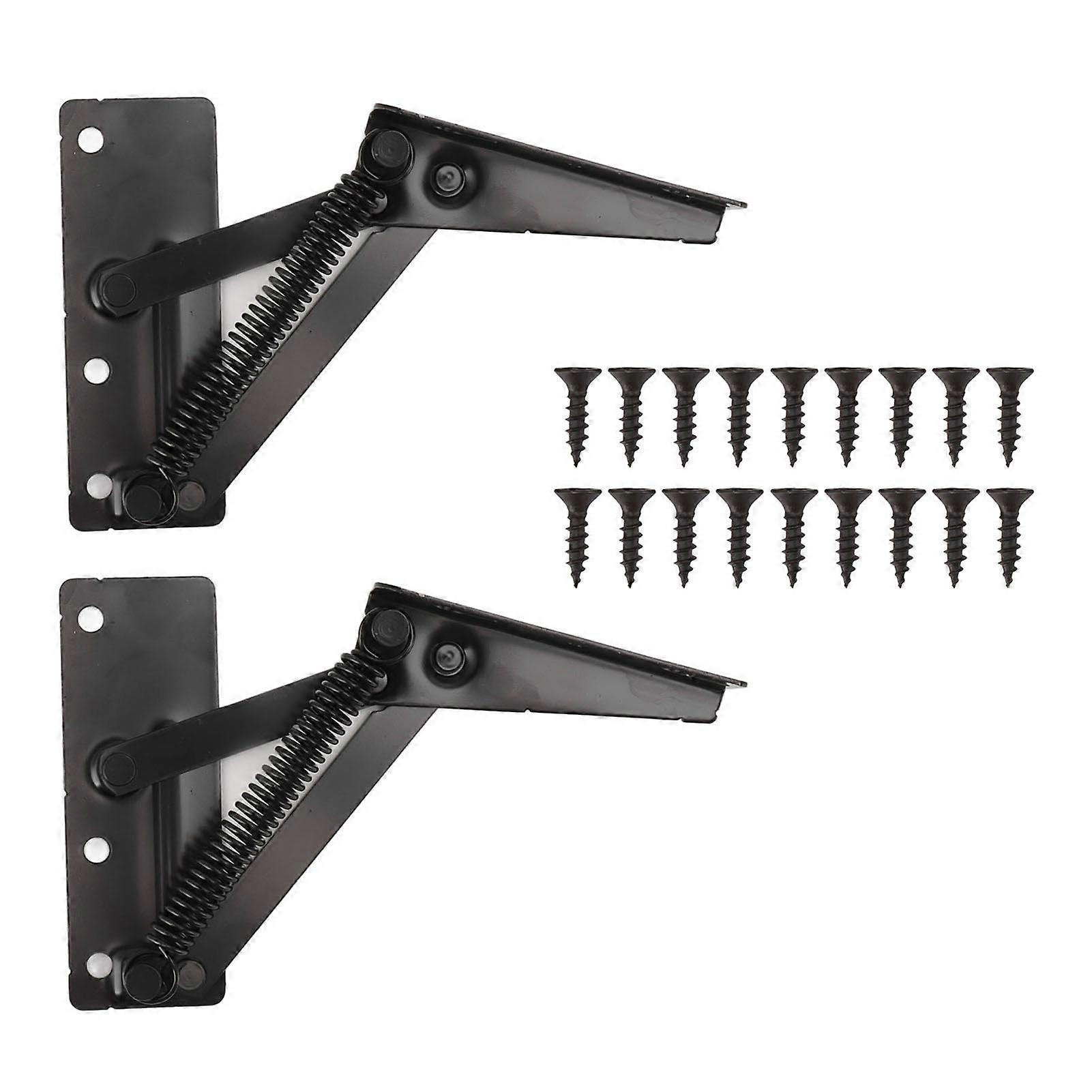 80 Degrees Shear Hinge Cold Rolled Steel Foldable Upturned Support Hinge for Cabinet Doors Bed Sofa