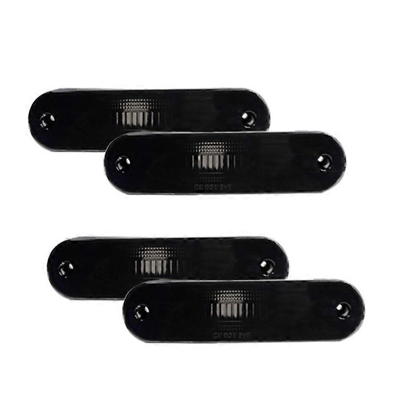 Smoked Lens Front / Rear Bumper Side Fender Marker Light Cover Housings Kit For 1990-2005 Mazda Miata / MX-5, No Bulb / Socket