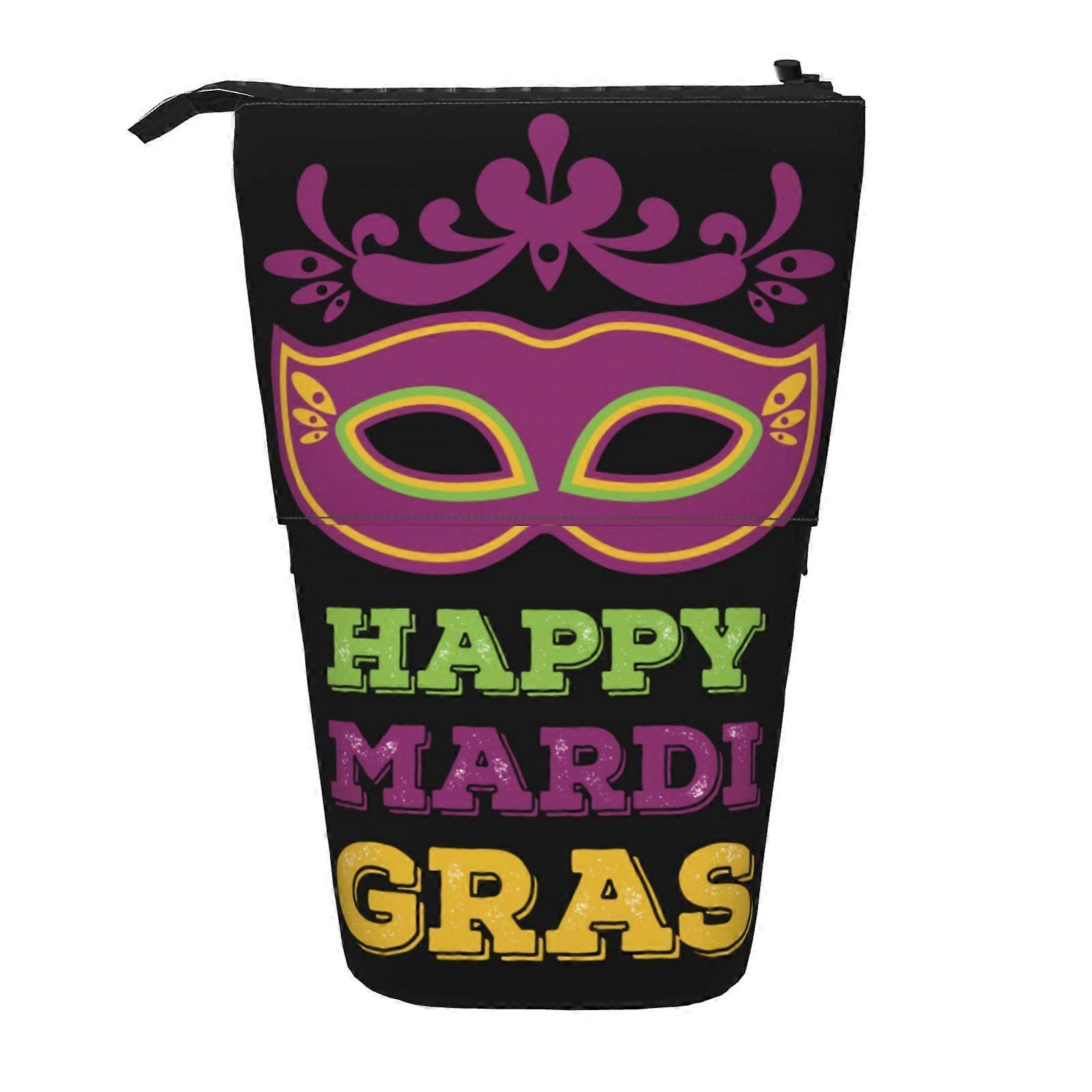 ماردي غرا مقلمة حقيبة قلم رصاص تلسكوبي مقلمة مع سحاب حقيبة مكياج محمولة 3