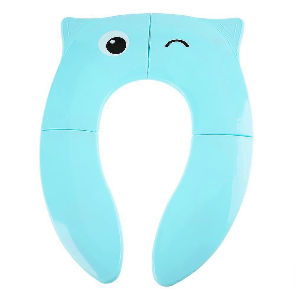 Portable Folding Potty Seat Cover for Toddlers - Childproof Training Pad - Cartoon Design - universal Fit - Ultra Portable - Hygienic Travel Solution