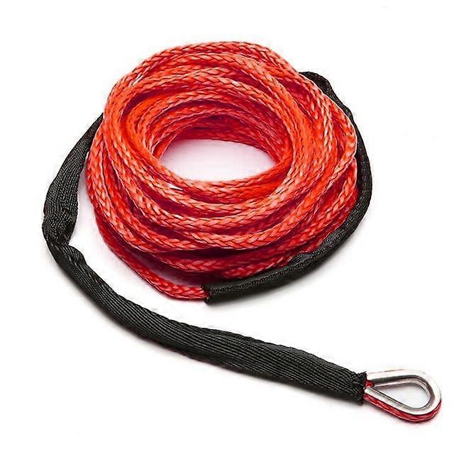 Upgrade 1/4''x50' Truck Boat Emergency Replacement Car Accessories Synthetic Winch Rope Cable ATV UTV 7700lbs 12 Strand String xjcl