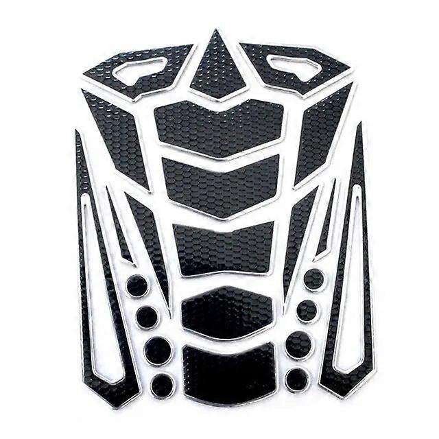 Waterproof 3D Fish Bone Decals Colorful Edge Motorcycle Fuel Tank Stickers Protector Pad Car Decoration Modification AccessoryVehicle Wraps