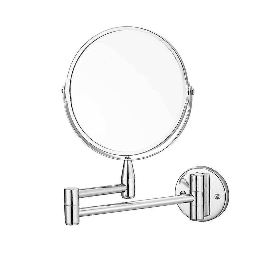 Round Double Sided Cosmetic Mirror Punch-free Telescopic Makeup Table Mirror