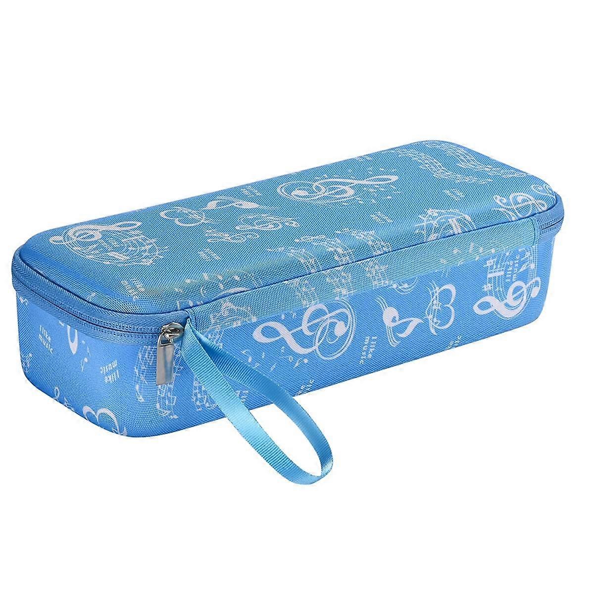 Suitable for Musical Instrument Storage Box, Electronic Tadpole Musical Note Protective Case-Blue