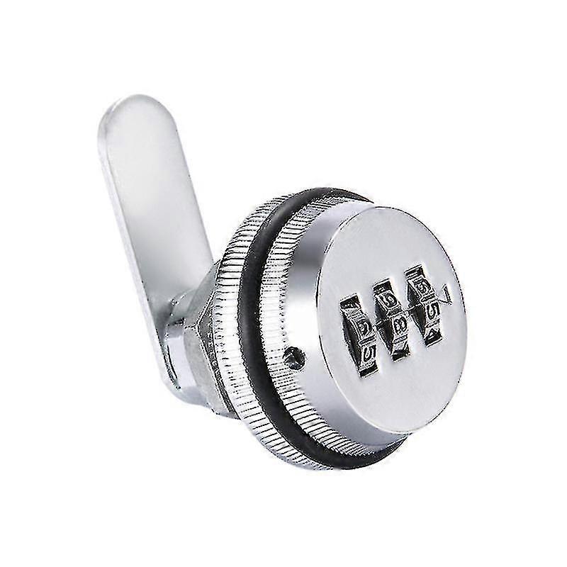 Security Cylinder Combination Cam Lock 3-dial Code Camlock For Arcade Cupboard Drawer Mailbox White
