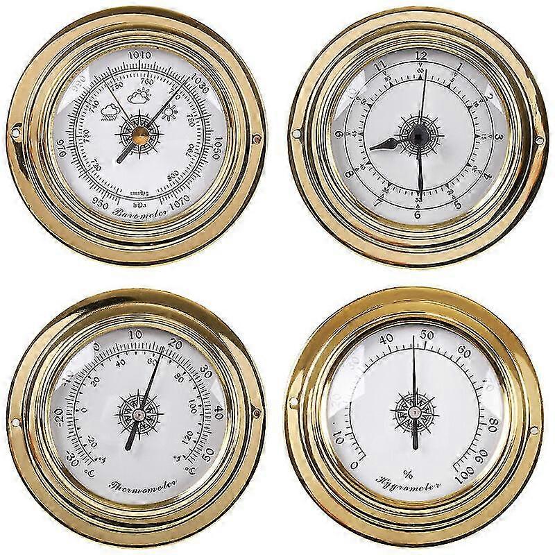 Analog Weather Station - Barometer, Thermometer, Hygrometer 4pcs
