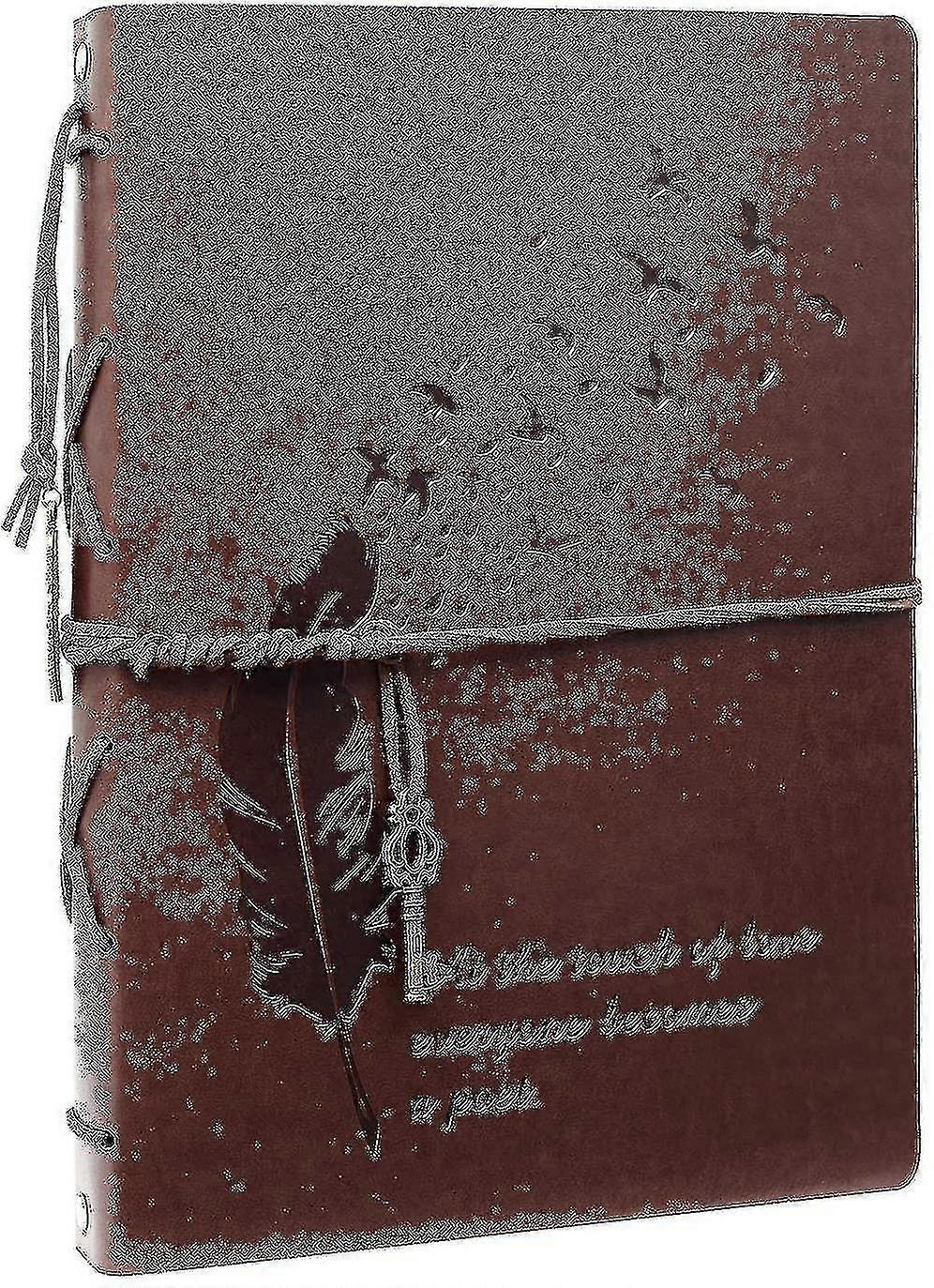 -photo Album To Design Yourself Vintage Leather Scrapbook Album Black Pages