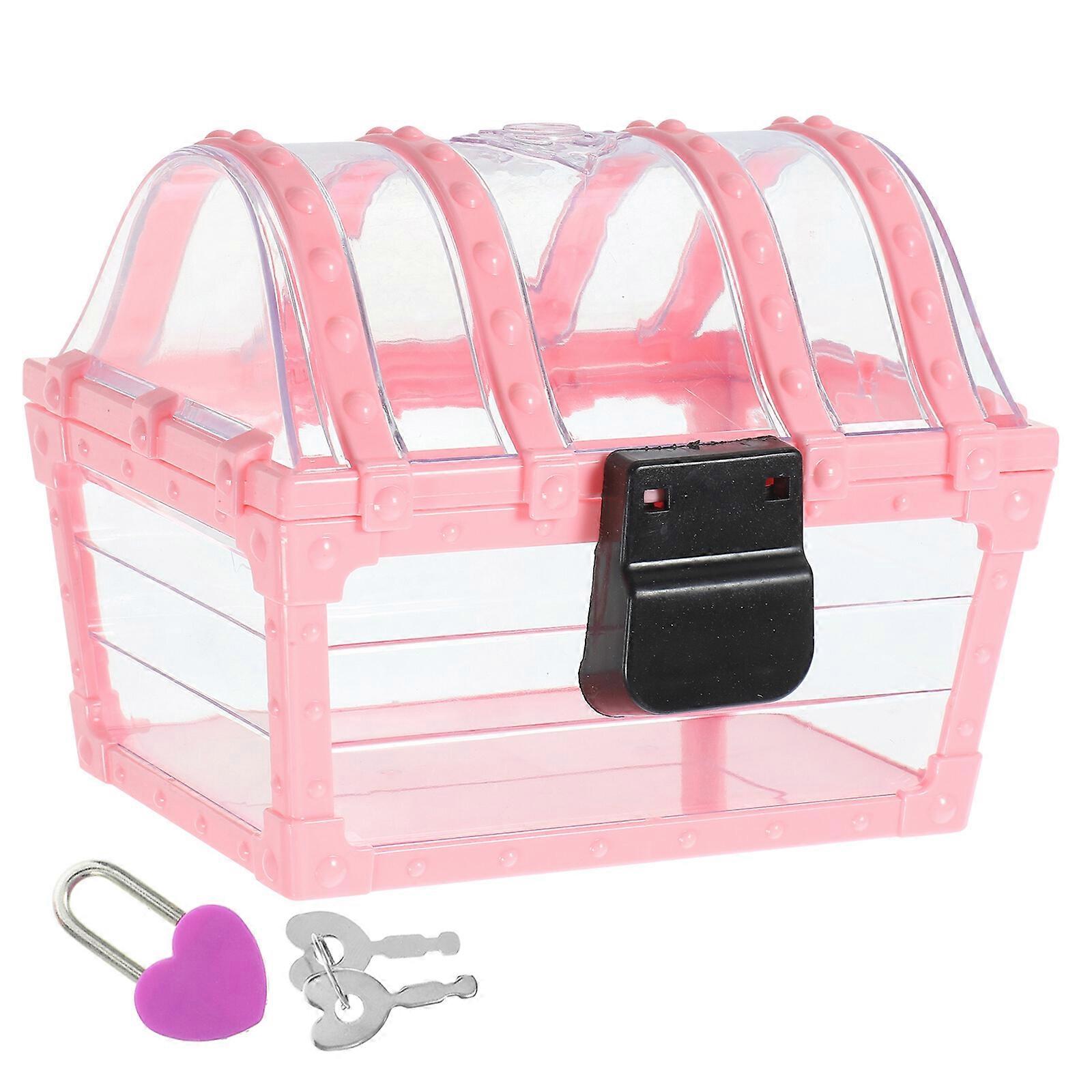 1 Set of Jewelry Storage Box Adorable Case with Lock Children Storage Box