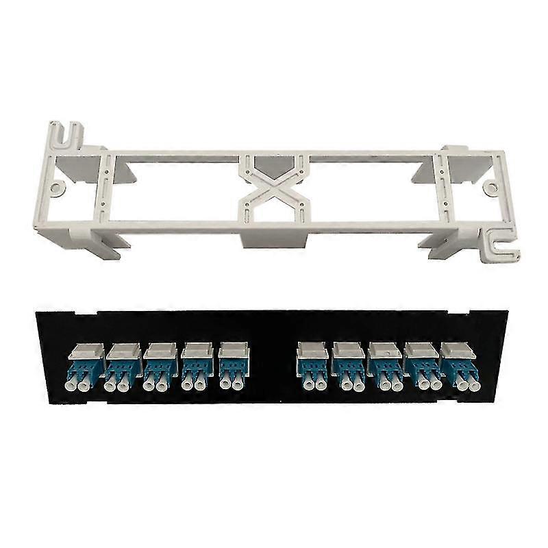 10-Port LC Unshielded Patch Panel Rackmount 10 x Gigabit RJ-45 Ethernet Ports