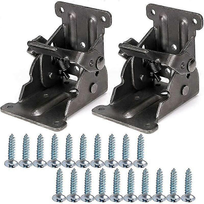 Pcs 90 Self-locking Folding Hinge, Foldable Bracket, Locking Extension Table Steel Sheet Foldable Shelf Bracket For Work Table