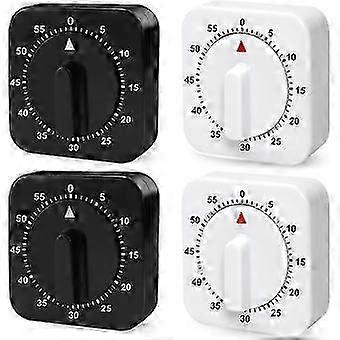 Analog Mechanical Kitchen Timer: 4pcs 60 Minute Egg Timer Mechanical Kitchen Timer Timer Function for Home, Kitchen, Sports
