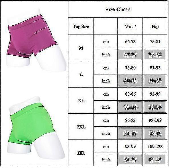 Mens Comfy Boxers Underwear Stretchy Solid Underpants