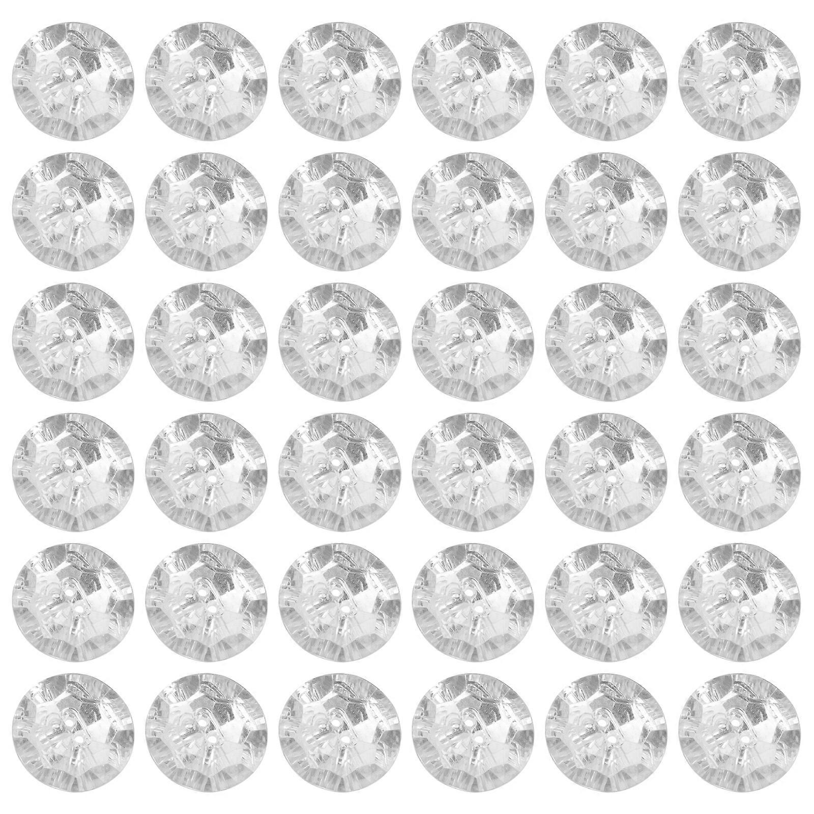 100pcs Decorative Crystal Button Acrylic Sofa Rhinestone Buttons for DIY