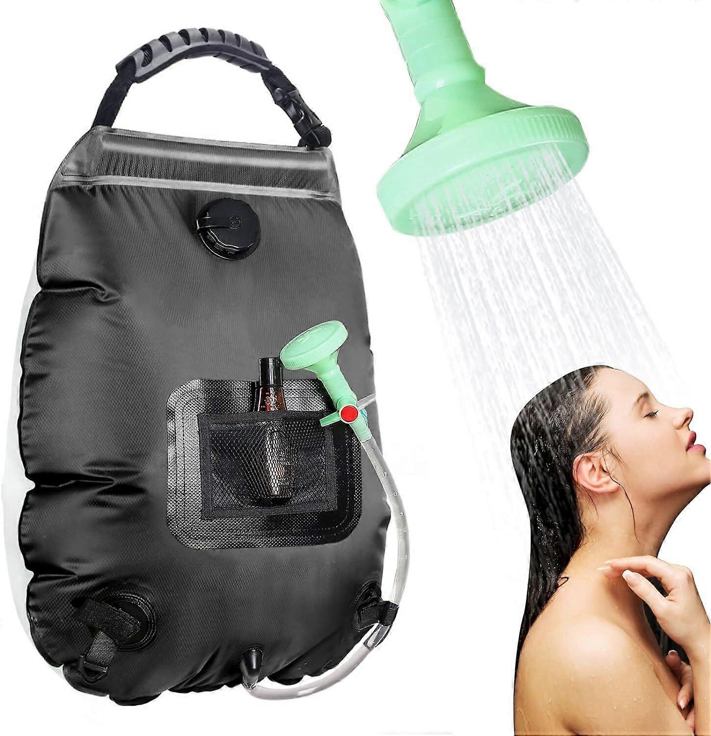 Solar Portable Shower Bag, 20L Solar Heating Camping Shower Bag