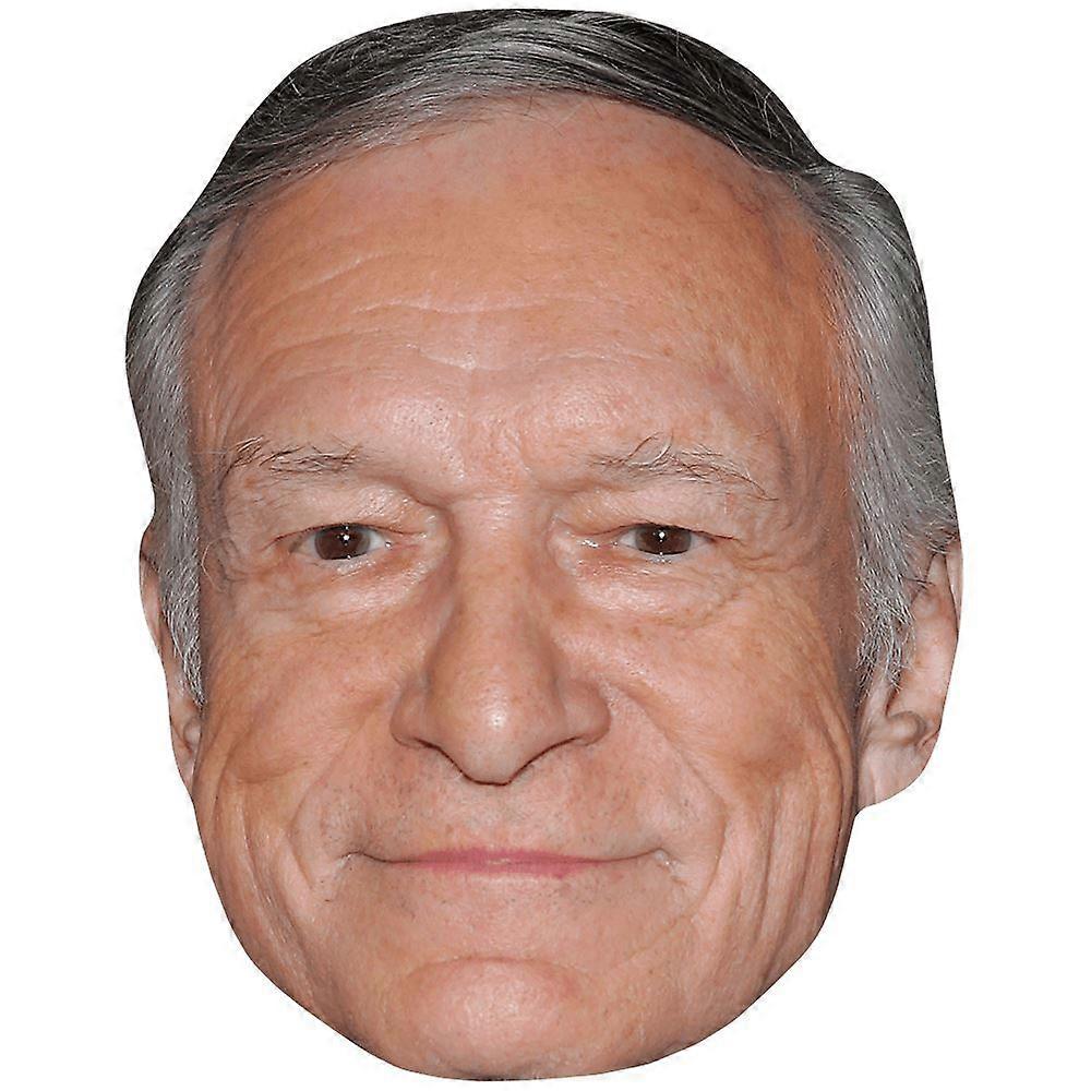 Hugh Hefner (Smile) Celebrity Mask, Flat Card Face