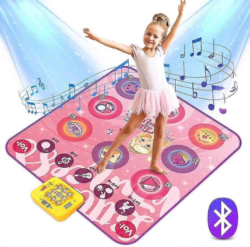 Dance Mat, Dance Game Toy Gift For 3-12 Year Old Kids Girls Boys, Dance Pad With Wireless Bluetooth,9 Challenge Game Modes, Double Pk Mode,built-in Mu