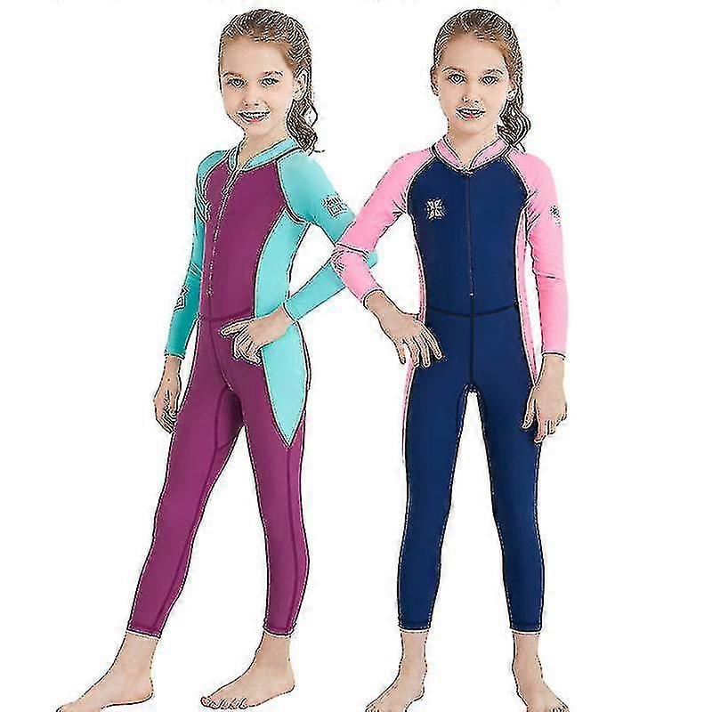 أطفال بنات أولاد بذلة ملابس سباحة حرارية من النيوبرين لكامل الجسم 2.5 مم للأطفال الصغار الأطفال في سن المراهقة