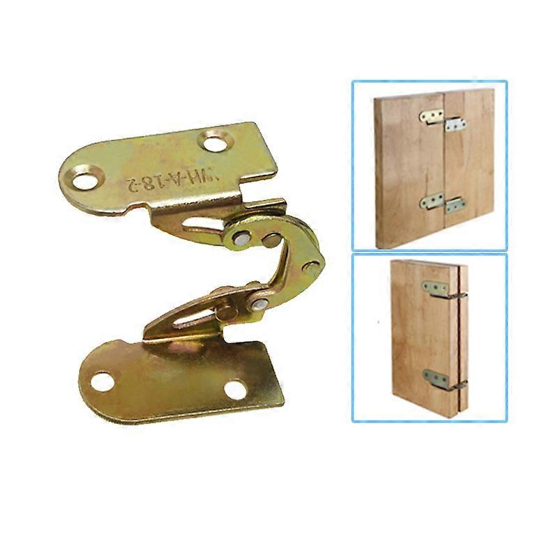 2pcs Iron Hidden Folding Hinge For Dining Table Desk Bed Bracket Combination Furniture Mechanism