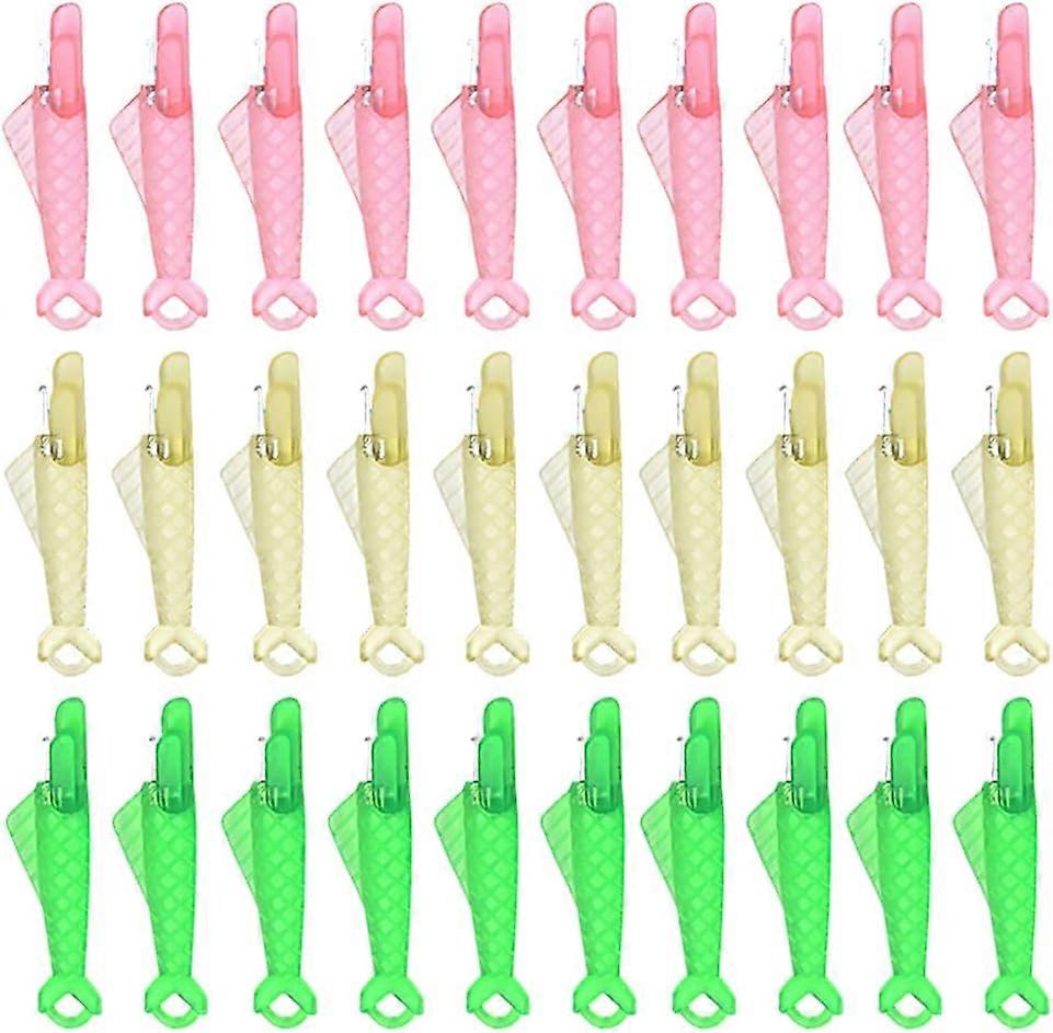 30 Pcs Sewing Machine Needle Threader Fish Type Quick Sewing Threader Embroidery Floss Automatic Sewing Craft DIY Tool