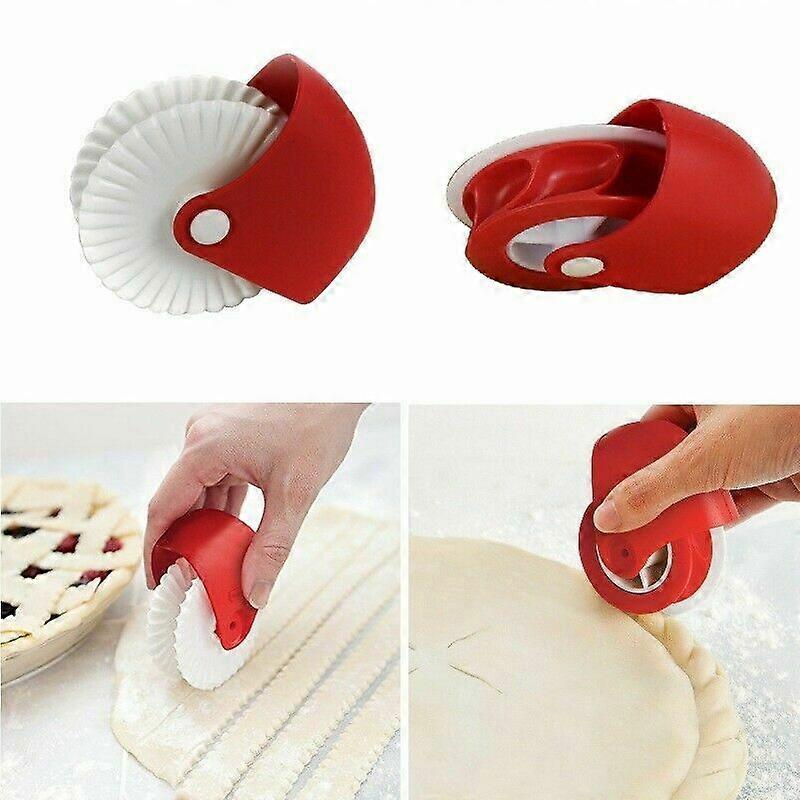 Large Size Pizza Roller Cutter Pie Cookie Cutter Pastry Baking Tools Knife Bakeware Embossing Dough Roller Lattice Cutter Craft