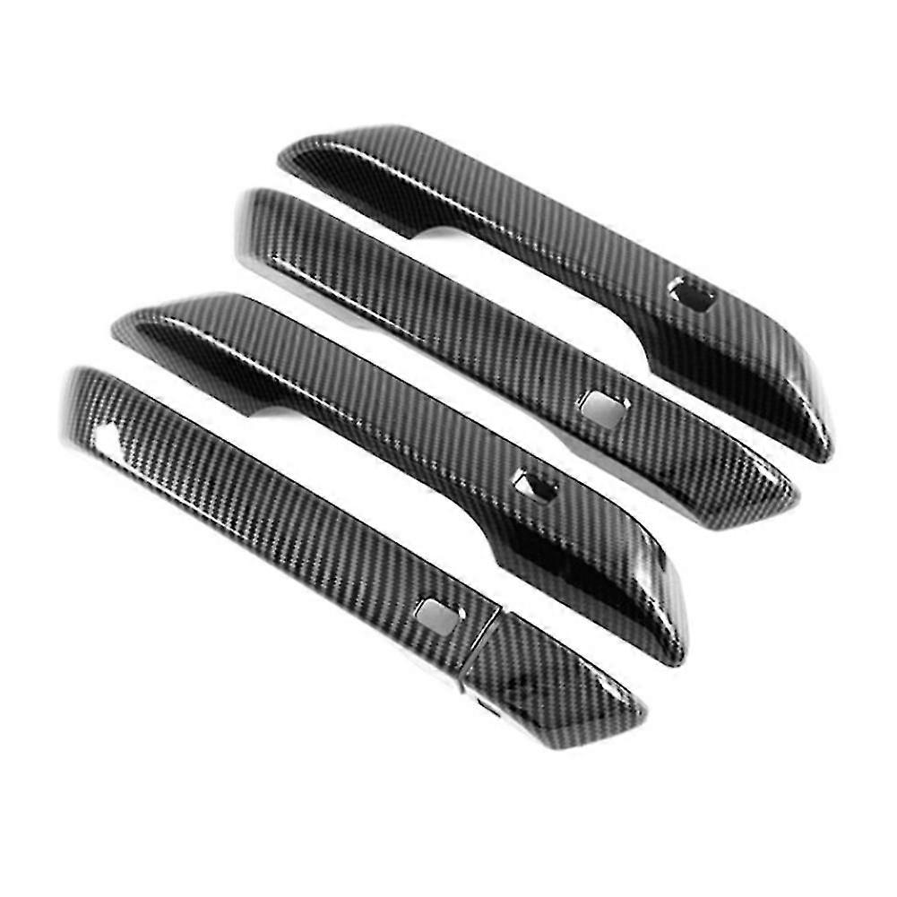 For Carnival Ka4 2020 2021 2022 Car Carbon Fiber Door Handle Cover Trim Frame Decor Sticker Accesso