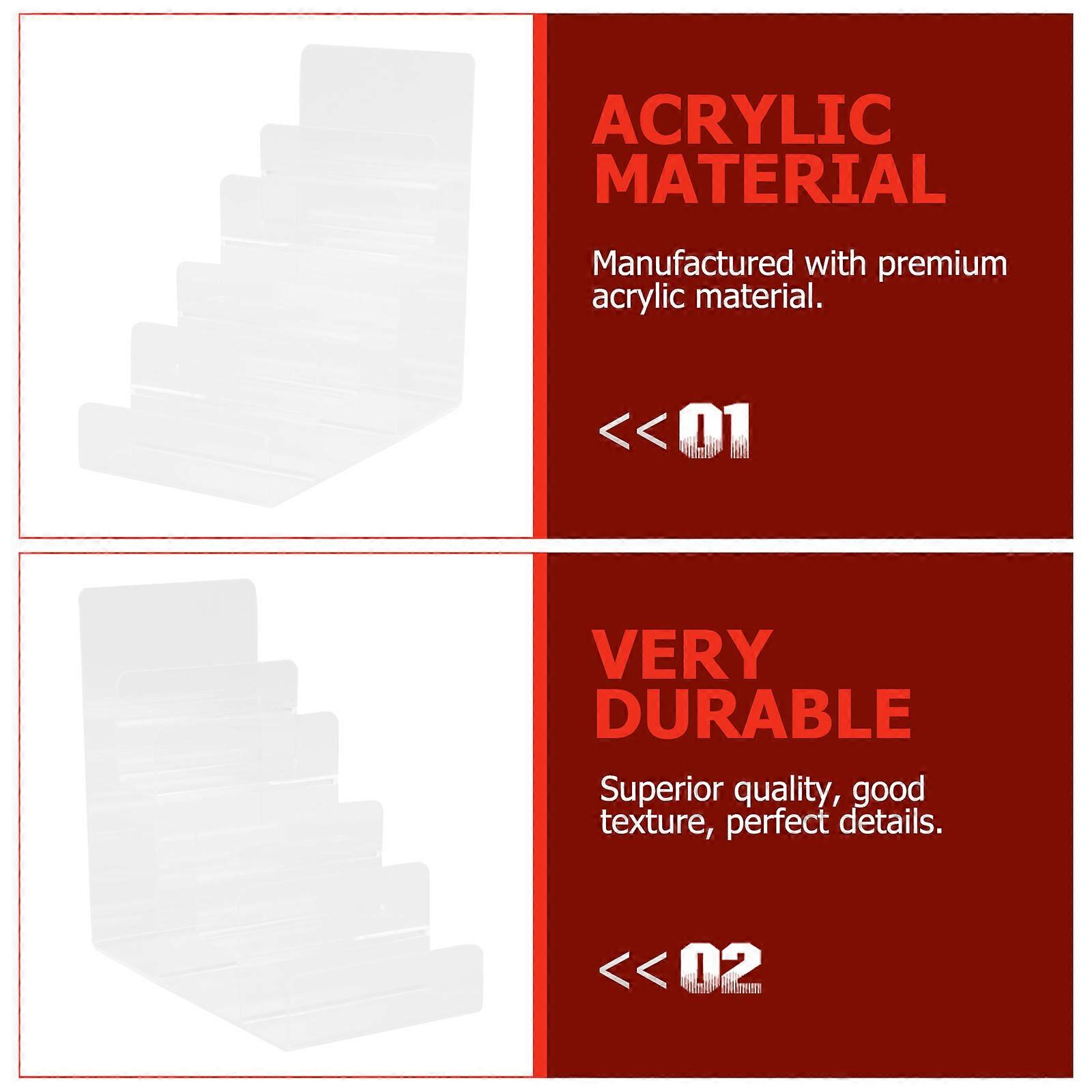 Wallet Display Stand Acrylic Tabletop Storage Rack Multi-layer Display Rack