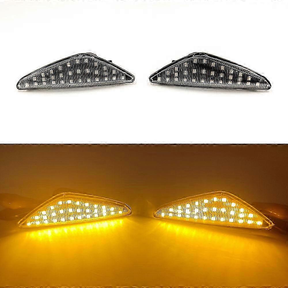 1 Pair Smoke Dynamic Flowing LED Side Marker Signal Light For BMW X5 E70 X6 E71 E72 X3 F25 Sequential Blinker Lamp