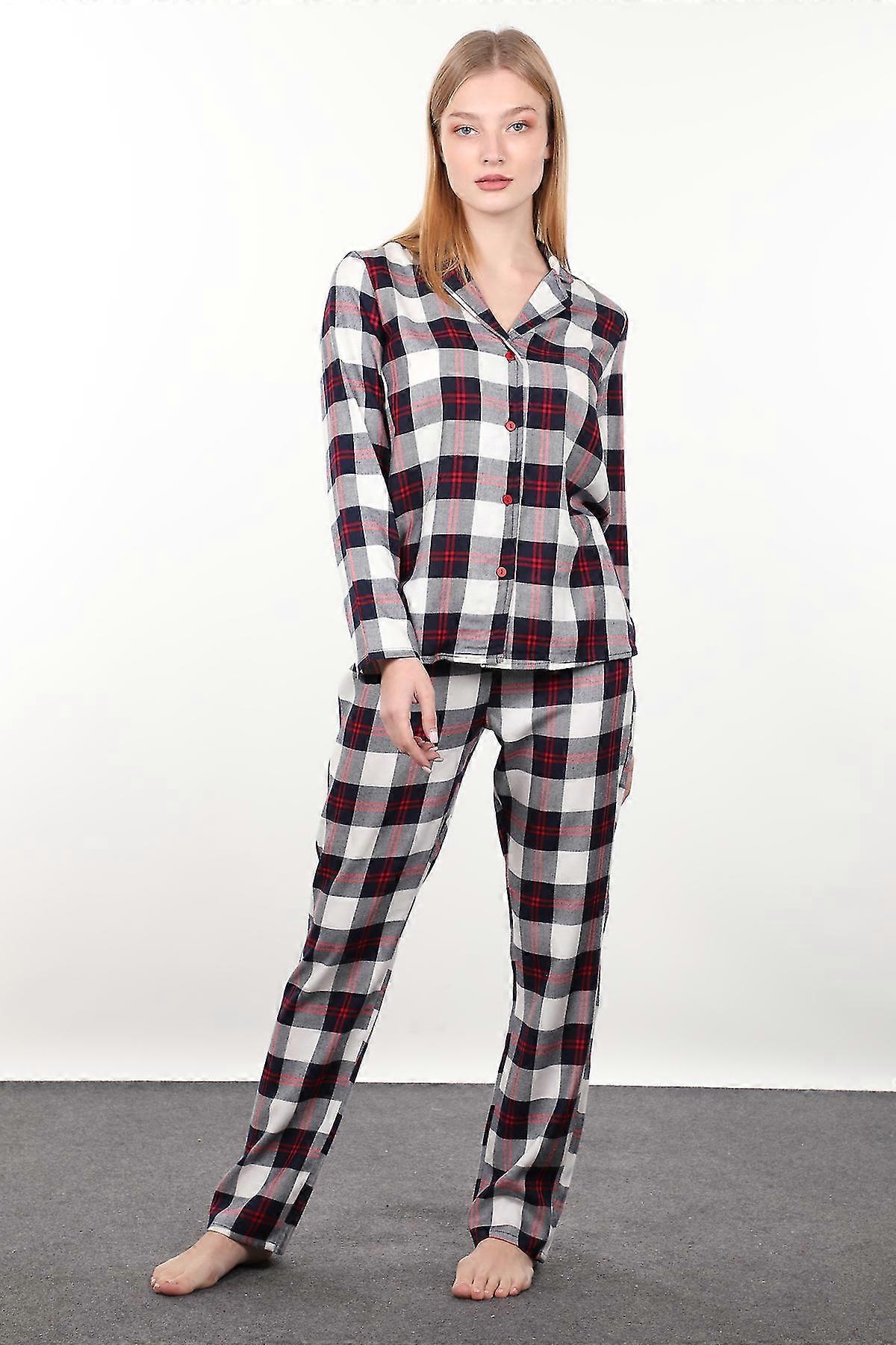 Ekose Bayan Pijama Takımı