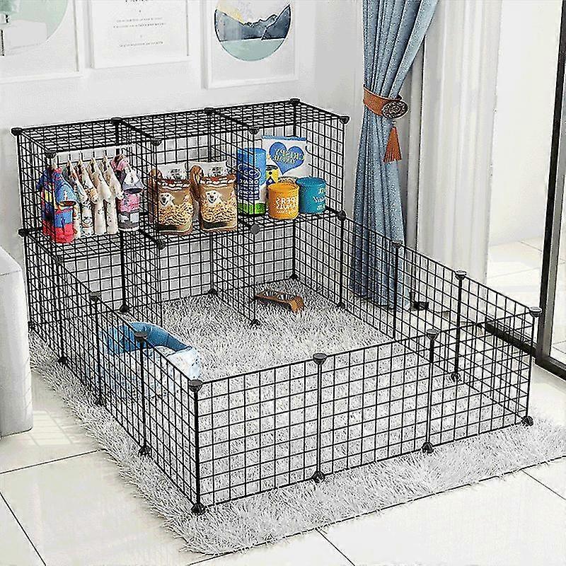 ペットベビーサークル、小動物ケージDIYワイヤーフェンス、小動物用ポータブルヤードフェンス