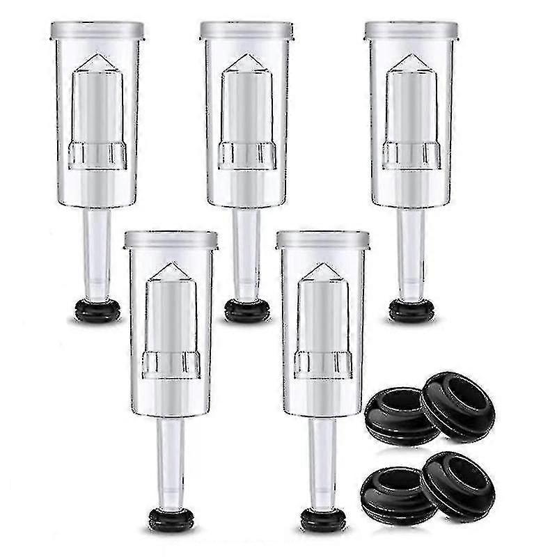 Fermentation Lids Kit,airlock Compatible With Fermentation Locks With Black Grommets Airlock Bubble Compatible With Beer An